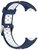 Mybandz 19015 mi band 8-lélegző szilikon óraszíj/kék-fehér