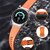 Mybandz 53273 element szilikon óraszíj-samsung galaxy watch 5-6-7/narancs-fekete/20mm