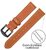 Mybandz 22SKU4548 elegáns bőróraszíj / barna - fekete csattal / 22mm