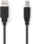 Nedis CCGL60100BK20 USB2.0, USB A - B kábel, 480Mbs, 10W, hossz 2m
