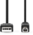 Nedis CCGL60100BK20 USB2.0, USB A - B kábel, 480Mbs, 10W, hossz 2m