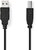 Nedis CCGL60100BK20 USB2.0, USB A - B kábel, 480Mbs, 10W, hossz 2m