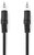 Nedis Stereo-Audiokabel 3,5 mm Klinke (M) - 3,5 mm Klinke (M) 0,50 m Schwarz