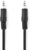 Nedis Stereo-Audiokabel 3,5 mm Klinke (M) - 3,5 mm Klinke (M) 0,50 m Schwarz