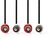 Nedis CAGL24200BK15 sztereo audio kábel, 2 X RCA dugó - 2 X RCA dugó, hossz 1.5m