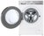 LG F4DR913P3WA elöltöltős mosó- és szárítógép fehér