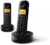 PHILIPS D160 DUO telefon készülék (vezeték nélküli, 2 kézibeszélő, kijelző, DECT) FEKETE