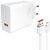 XIAOMI hálózati töltő USB aljzat (67W, gyorstöltő + Type-C kábel) FEHÉR