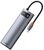 Baseus Metal Gleam 8-in-1 USB Type-C HUB dokkoló állomás, szürke