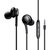 JOYROOM JR-EW02 fülhallgató SZTEREO (3.5mm jack, mikrofon, felvevő gomb, hangerőszabályzó) FEKETE