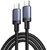 UGREEN L532 adatkábel (Type-C - Type-C, 240W, PD gyorstöltő 3.1, 200cm) SÖTÉTSZÜRKE