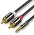 UGREEN Kábel 3.5mm Jack - 2 RCA, M/M/M, 3m, szürke