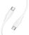 HOCO X124 adatkábel (Type-C - Type-C, 60W, gyorstöltő, 100cm) FEHÉR