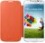 Samsung Galaxy S4 narancs flip cover tok