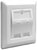 Delock 86202 Keystone 2 portos fali aljzat