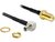 Delock 88487 TS-9 90° dugó > SMA jack 145mm adapter