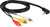 Delock (84724) Stereo jack 3.5 mm 4 pin Fiú - 3 x RCA Fiú 1.5 m