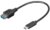 Goobay 67894 USB 3.0 Type-C M - USB F Adapterkábel 0.2m Fekete