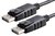 Akasa AK-CBDP01-20BK Displayport v1.2 kábel 2m - Fekete