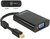 Delock D-Sub (15) F - mini DisplayPort M Adapter Fekete