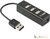 Yenkee YHB 4001 BK USB HUB - 4 x USB 2.0