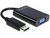 Delock 65439 Displayport apa > VGA 15 pin anya + audio + táp adapter