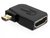 Delock 65352 nagy sebességű HDMI - micro D apa > A anya oldalra fordítva adapter